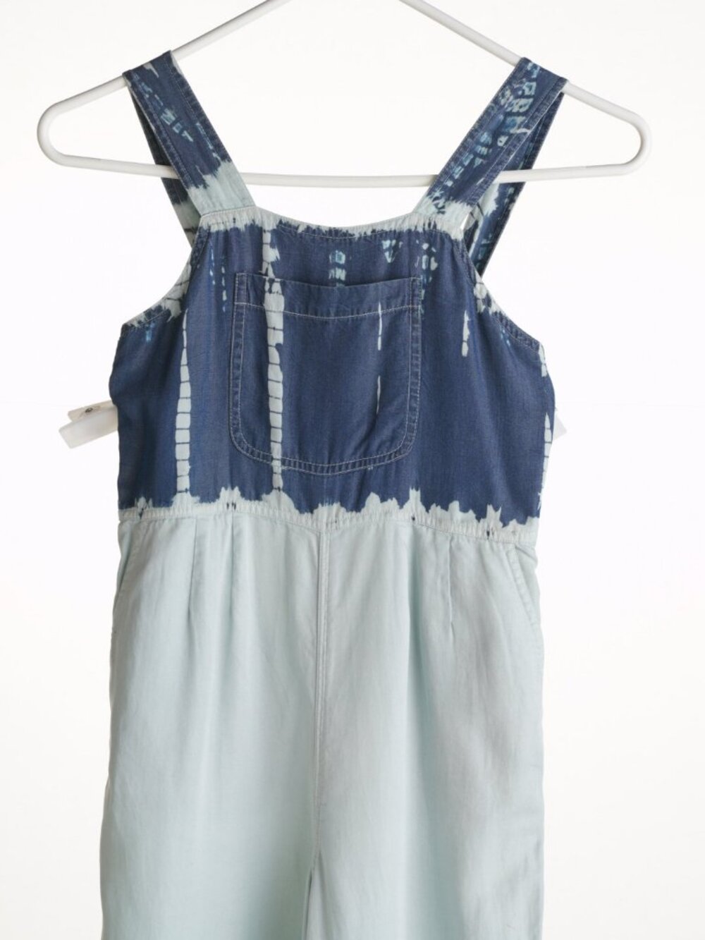 Stella McCartney Tie Dye Cotton Denim Overalls Size 8 Girls Jumpsuit